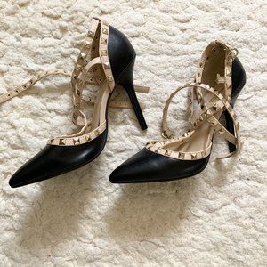 Charlotte Russe Black Adora Heels
